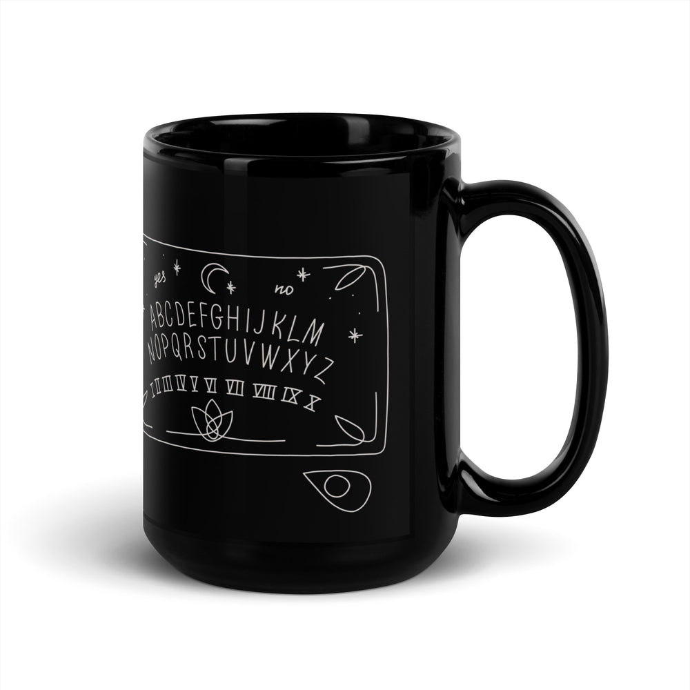 Ouija Board Black Mug