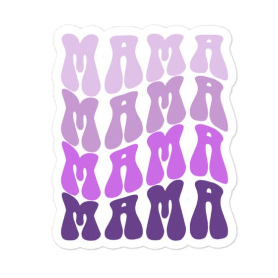 Purple Ombre Mama Sticker