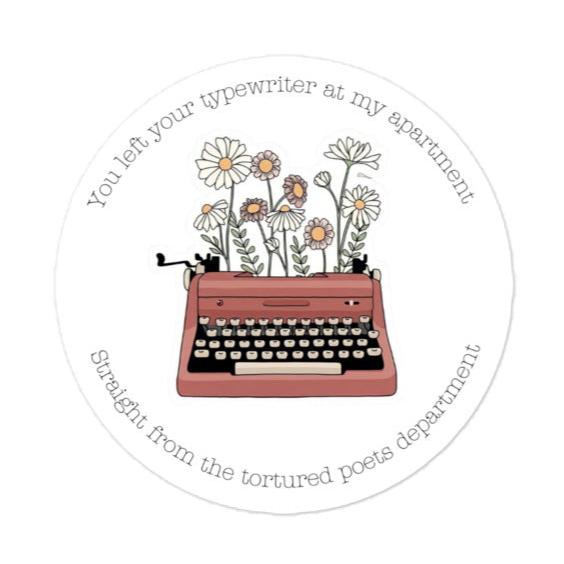 TTPD Typewriter Sticker