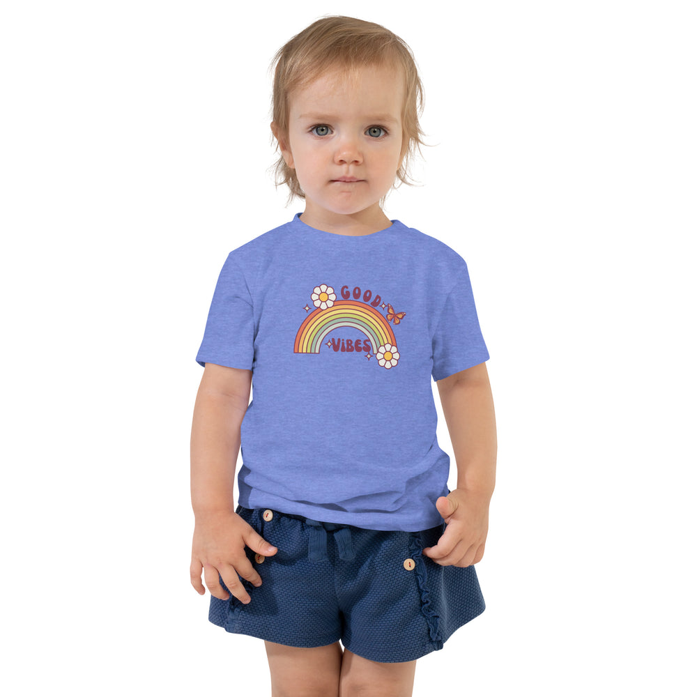 Retro Good Vibes Toddler Short Sleeve Tee