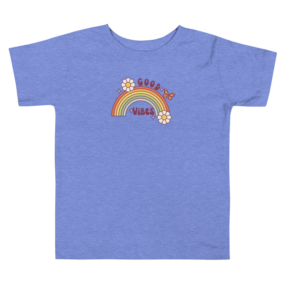 Retro Good Vibes Toddler Short Sleeve Tee