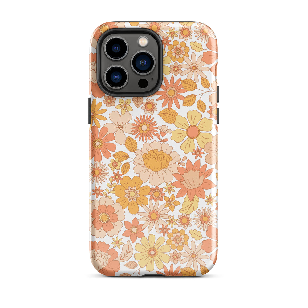 Retro Floral Tough Case for iPhone®