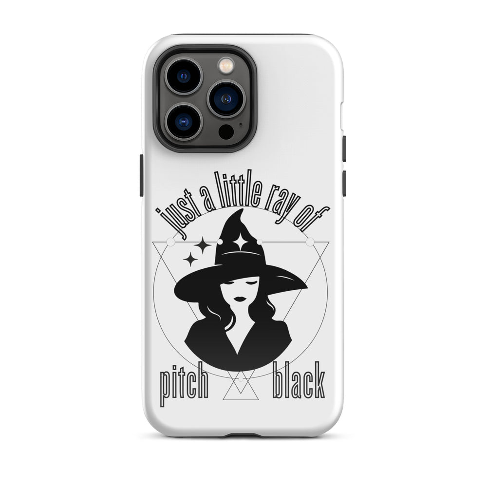 Little Ray of Pitch Black Tough Case for iPhone®