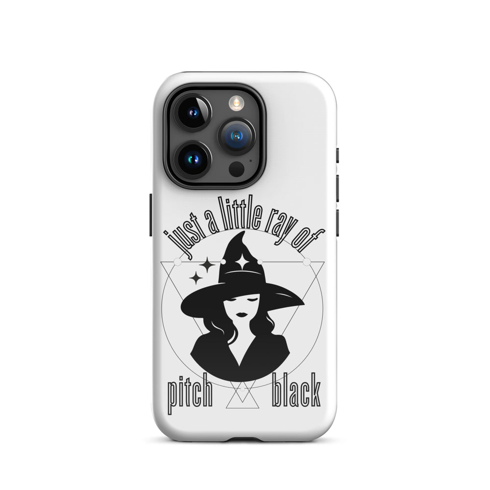 Little Ray of Pitch Black Tough Case for iPhone®