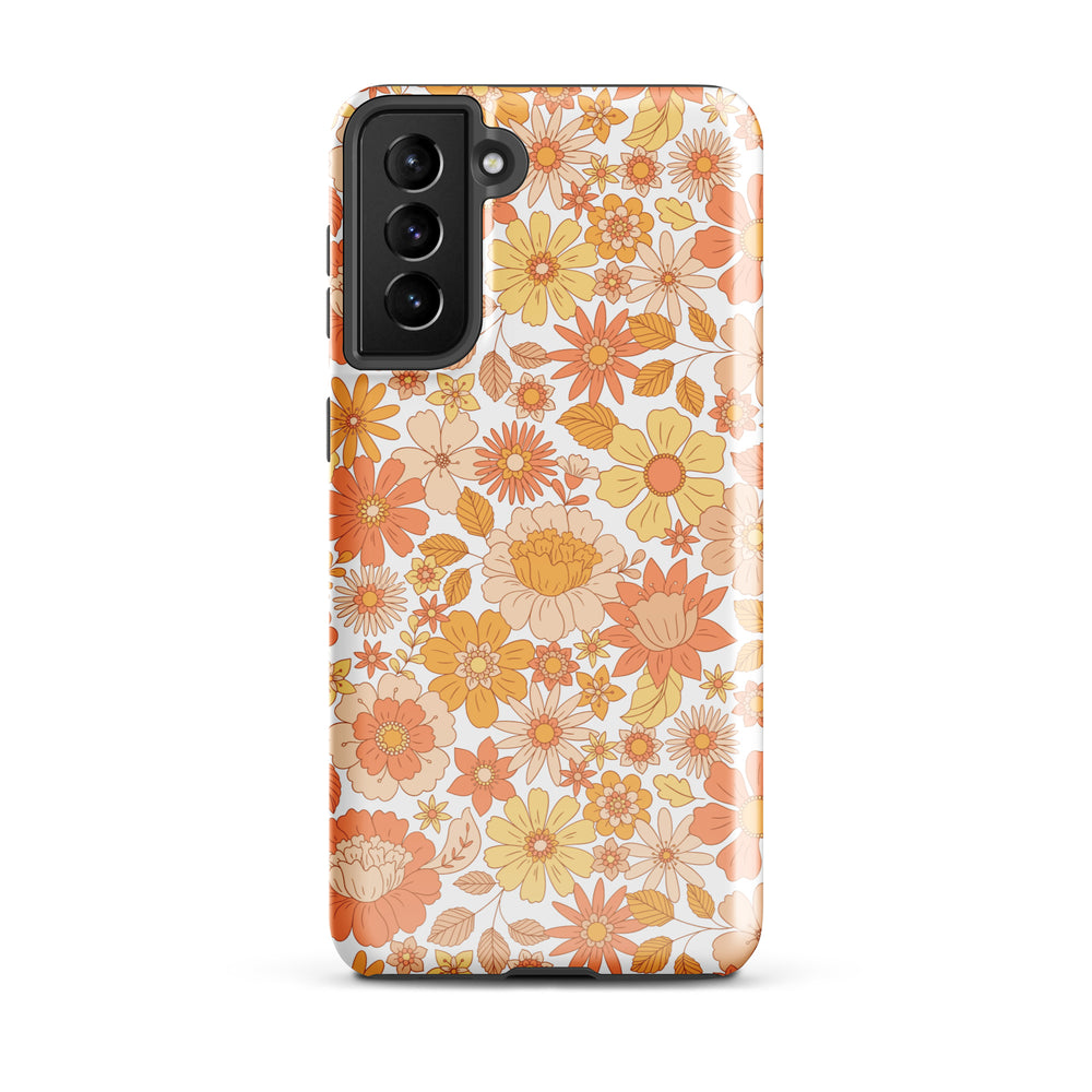 Retro Floral Tough case for Samsung®