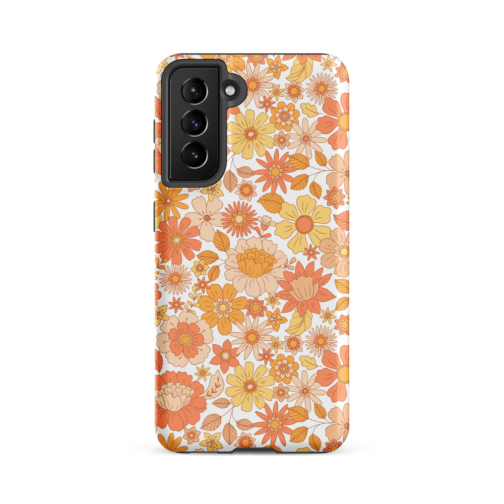 Retro Floral Tough case for Samsung®