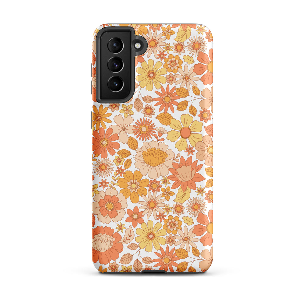 Retro Floral Tough case for Samsung®