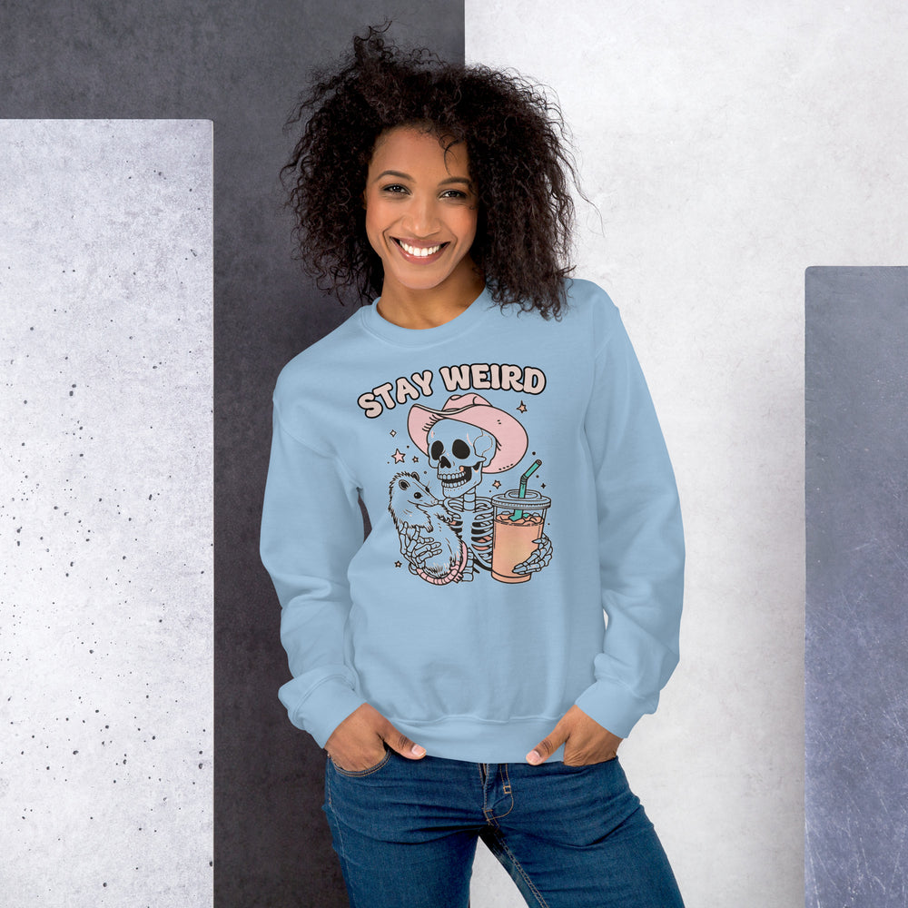 Stay Weird Skeleton Sweatshirt