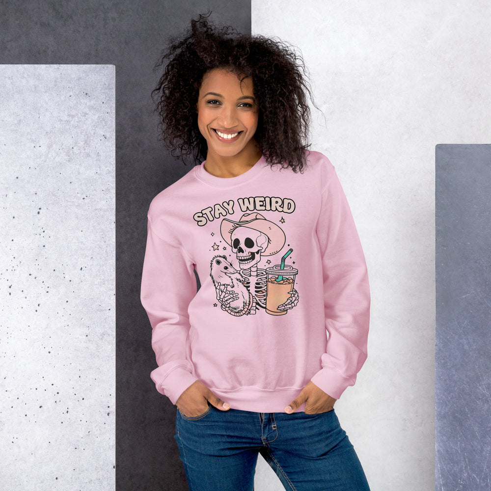 Stay Weird Skeleton Sweatshirt