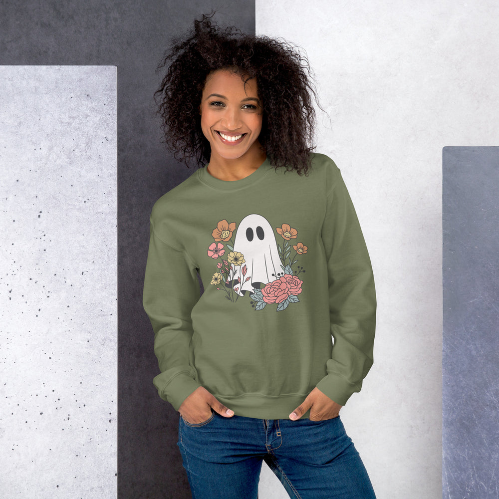 Floral Ghost Sweatshirt