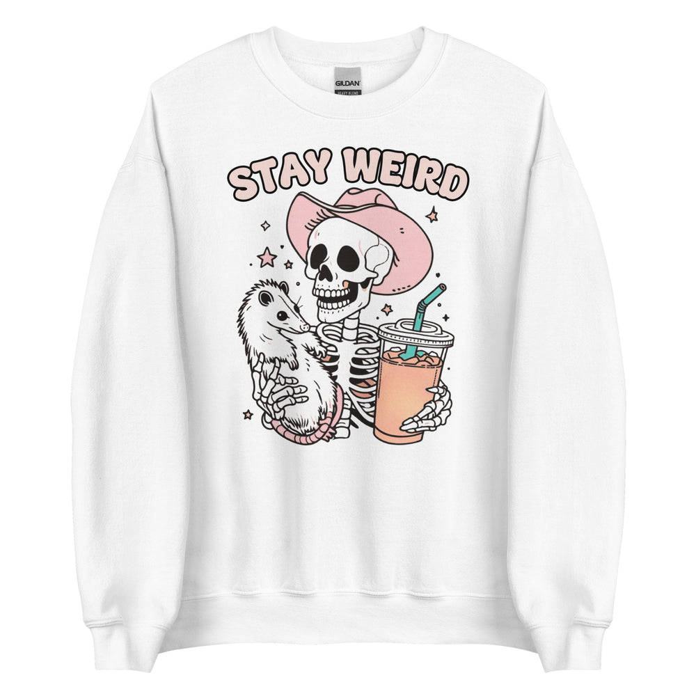 Stay Weird Skeleton Sweatshirt