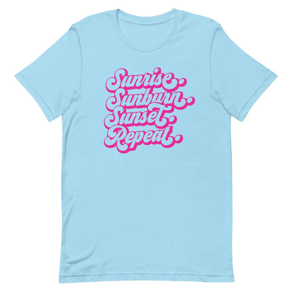 Sunrise Sunburn Sunset Repeat T-Shirt