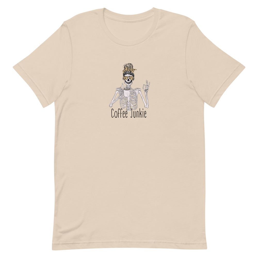 Coffee Junkie Unisex t-shirt