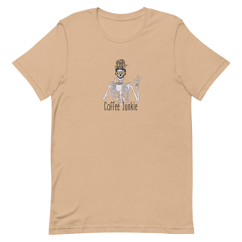 Coffee Junkie Unisex t-shirt