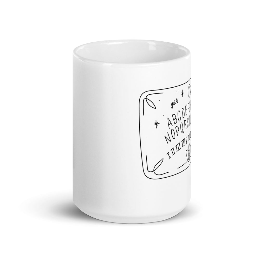 Ouija Board White Mug