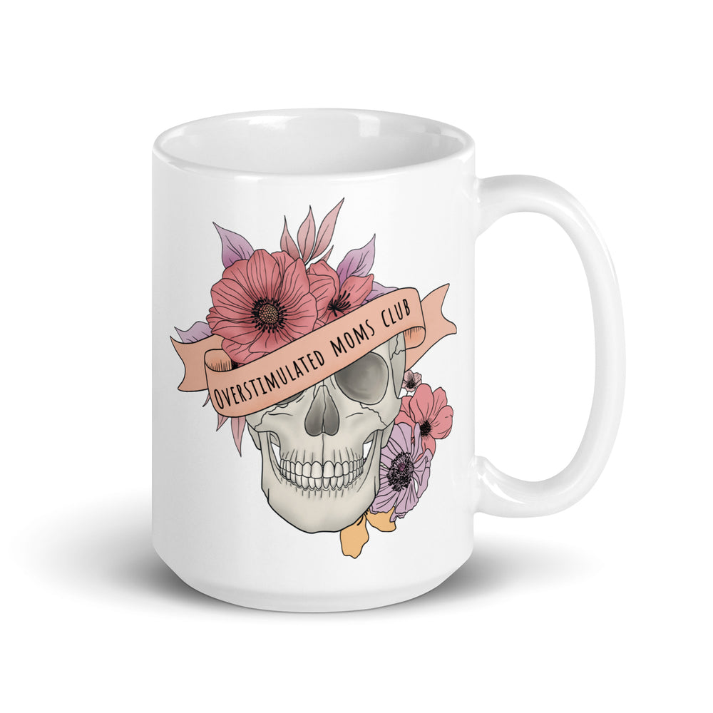 Overstimulated Moms Club White Mug